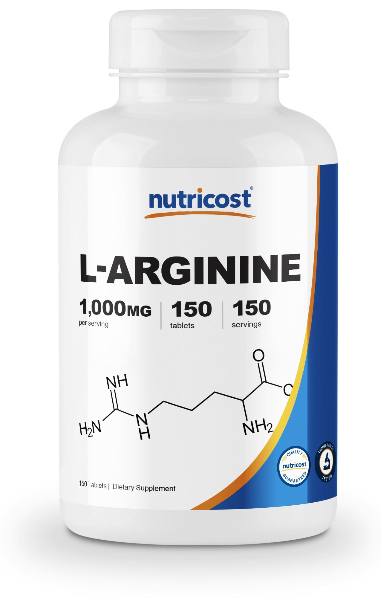 Nutricost LArginine 1000mg, Amino Acid Tablets (150 Tablets)