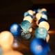 thumbnail image 1 of Cadena de luces LED de algodón de 3 m y 20 unidades, alimentada por USB, para decoración acogedora de dormitorios, fiestas, bodas y días festivos, con brillo suave, 1 of 5