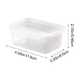 thumbnail image 3 of Food Storage Containers Set, Clear Plastic Airtight Microwave-Safe Freezer-Safe Meal Prep Containers, Stackable Lids, 3 Sizes, 1-Pack, 3 of 6