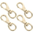 thumbnail image 5 of Raindrops 4 Pcs Swivel Lobster Claw Clasp Trigger Snap Hooks For Straps Bags Belting Leathercraft Purse Making Macrame Lanyard Clips Golden, 5 of 8