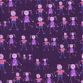 thumbnail image 1 of Ahgly Company Machine Washable Indoor Square Transitional Dark Orchid Purple Area Rugs, 8' Square, 1 of 7