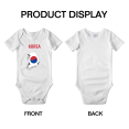 thumbnail image 3 of Korea Map Flag Baby Rompers Newborn Clothes Outfits (White, 12-18 Months), 3 of 5