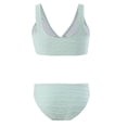 thumbnail image 6 of BOBOGOJP Girl's V Neck Ring Linked Bikini Sets Bathing Suits Two Piece Swimsuit (Light Blue, 8-9 Years), 6 of 6