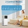 thumbnail image 4 of Portable Air Conditioner 8000 BTU with Remote Control, 3-in-1 AC Unit with Fan & Dehumidifier Mode,Quiet AC Unit with LED Display, Cool Rooms up to 350 Sq.Ft,24h Timer for Room, Dorm, Office, 4 of 8