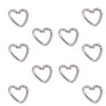 thumbnail image 6 of Jiaroswwei 10Pcs Punk Heart Star Helix Cartilage Tragus Daith Nose Piercing Studs Earrings, 6 of 8