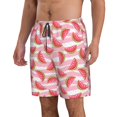 thumbnail image 2 of Logiee Sweet Watermelon Print Mens Swim Trunks Quick Dry Board Shorts,Breathable Hawaii Beach Shorts Swimwear Bathing Suits-Small, 2 of 6