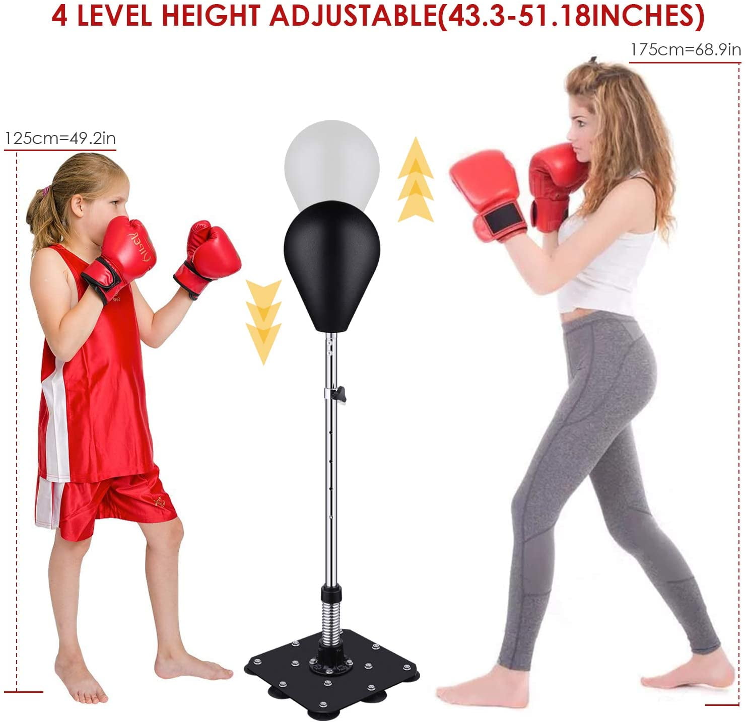 175CM FREE STANDING PUNCHING HUMAN STAND BOXING BAG UFC MMA HOME GYM FITNESS