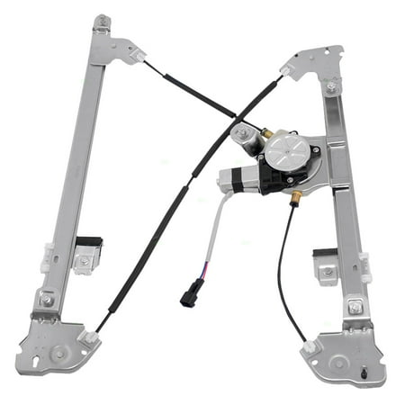 Ford F150 Front Window Regulator BROCK Power Window Lift Regulator with Motor Assembly Driver Front Replacement for Ford F150 F-150 Lincoln Pickup Truck 4L3Z1523201CA ()
