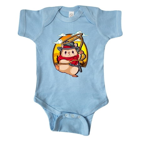 

Inktastic Cowboy Baby Clothes Hamster Gift Baby Boy or Baby Girl Bodysuit