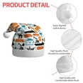 thumbnail image 4 of KLL Christmas Hats for Adults Plush Industrial Transportations Print Santa Hat Xmas Fluffy Santa Claus Hat for Women Men, 4 of 6