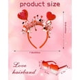 thumbnail image 6 of Dolkoic Valentines Heart Headband and Heart Sunglasses for Valentine's Day Halloween Party Accessoires, 6 of 8