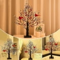 thumbnail image 5 of Vintage Glowing Tree with Cardinals, red Bird Tree Lights,Lighted Red Christmas Trees Centerpiece Decorated with Little Birds, Cardinal Christmas Glowing Tabletop Decorations, 5 of 9