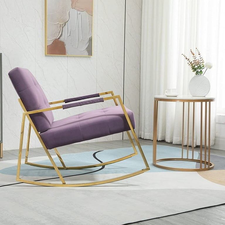 Tabaray Rocking Chair Nursery, Morden Upholstered Oversized Fabric