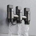 thumbnail image 5 of 1 in 3 Out Water Diversion Valve Toilet Partner Three-Way Faucet Angle Valve Machine Faucet Multi-function Shunt Valve （Silver）, 5 of 10