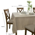 thumbnail image 5 of Home Details Chic & Rustic 70"x 120" Rectangle Polyester Tablecloth in Linen, 5 of 5