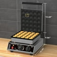 25 PCS Mini Pancake Maker, 110V Dutch Pancake Machine with 1750W