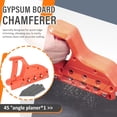 thumbnail image 4 of Yazoeia Plasterboard Fast Cutter, Precise 45° 60° Gypsum Board Chamferer, with 10 Blades, Plastic Plasterboard Edger Drywall Edge Hand Tool, Gypsum Board Hand Plane for Drywall CJC912-180363, 4 of 7
