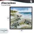 thumbnail image 4 of Stupell Industries Rustic Lodge Baby Sea Turtles on Beach Black Framed Giclee Art, 12 x 12, by Susan Winget, 4 of 8