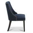 thumbnail image 6 of CHITA Upholstered Dining Chairs Set of 2 Kitchen Chairs, Full Back&Wood Legs, Fabric in Insignia Blue, 6 of 7