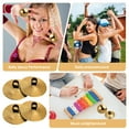 thumbnail image 4 of MasteelfCA 10pcs Copper Finger Cymbals Small Finger Cymbals Belly Dancing Mini Cymbals Musical Instrument, 4 of 8