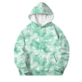 thumbnail image 3 of Atogsazn Girls Fleece Lined Hoodies Kids Casual Long Sleeve Hooded Sweatshirt Fall Winter Clothes Tops Green 11-12 Years Fashion, 3 of 8