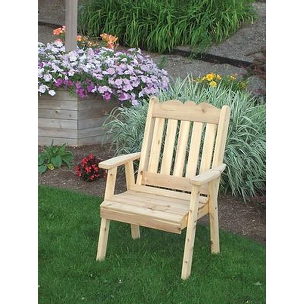 Outdoor Garden Furniture Unfinished Royal English Chair Made In USA
