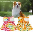 thumbnail image 2 of UDIYO Pet Sanitary Pant Fastener Tape Flower Pattern Comfortable Puppy Shorts Diaper Cloth Puppy Costume, 2 of 7