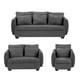thumbnail image 1 of Sala Kuma 3 Piezas Gris (Sofá, Love Seat y Sillón), 1 of 8