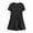 Black, variant on Womens A Line Dress Summer Short Sleeve Button Round Neck Elegant Business Work Bodycon Mini Short Dresses White L
