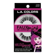 L.A. COLORS HalloQueens 3D Faux Mink Lashes, Witchy, 1 pair