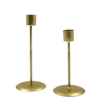LAMIRO Gold Candlestick Holders for Taper Candles Set of 2,Metal Tapered Candle Holders,Tall Candle Sticks Holder Decor for Wedding,Dining,Party,Anniversary,Fits 3/4" Thick Candle