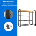 thumbnail image 4 of YITAHOME 7-Drawer Fabric Dresser, Dark Gray Storage Tower with Wooden Top Shelf for Adults', 4 of 8