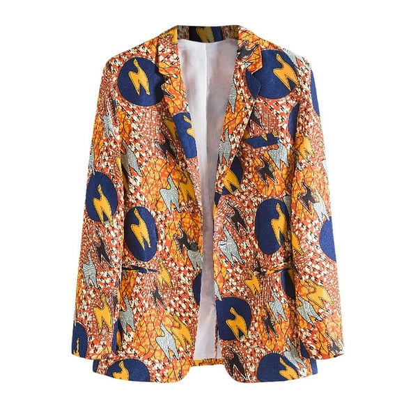 toraway Blazers Mens Shoes Casual 2024 Autumn and Winter New Color Cotton Linen Men's Casual Suit Jacket National Style Printing XL