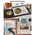thumbnail image 5 of Large Induction Cooktop Protector Mat Easter Stove Top Covers for Electric Stove, Country Gnomes Rabbit Colorful Eggs Flowers Treill Decorative Stove Burner Cover Mats, Glass Top Stove Cover, 5 of 7