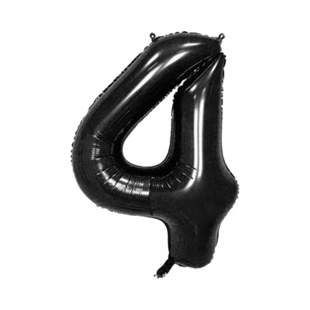 40Inch Black Large Numbers Balloons0-9,Digit Helium Balloons,Foil Mylar ...