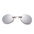 thumbnail image 1 of Gafas de sol con Clip en la nariz para hombre, lentes de sol redondas sin montura, Morpheus de matriz, Mini sin marco, Vintage, UV400, 1 of 5