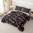 thumbnail image 3 of Erosebridal Princess Bowknot Girls Twin Quilt Set, Cartoon Love Heart Twin Coverlet Set, 2-Piece, 3 of 7