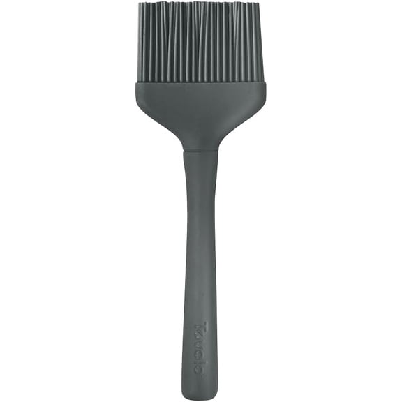 Tovolo Silicone Basting Brush for Cooking and Pastry, Flex Core Charcoal Gray Silicone Pastry Brush Oil Egg Wash Spreader, BBQ Sauce Marinade Meat Cooking Brush Heat Safe 600F Grilling Utensil