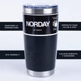 thumbnail image 4 of Vasos de Acero Inoxidable NORDAY Termo Tumbler Vaso Térmico 20oz 600ml Tapa Antiderrame Negro, 4 of 6