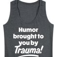 thumbnail image 3 of Instant Message - Humor Brought To You By Trauma - Women's Racerback Tank Top, 3 of 6