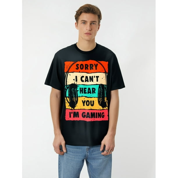 Camiseta divertida de gamer para niños y hombres de NS. Camiseta de videojuegos de 220 g para adultos, hombres, mujeres, adolescentes y jóvenes.