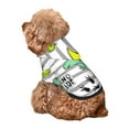 thumbnail image 5 of Honeii Funny Dinosaurs on Stripes Print Small Dog Hoodies Pet Hooded Sweatshirts Fall Winter Puppy Cat Sweaters Warm Clothes for Small Dogs Outfits Costume-Large, 5 of 7