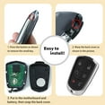 thumbnail image 6 of Key Fob Case Fit for Cadillac XTS XT4 XT5 XT6 ATS ATS-v SRX CT6 CTS 2014 2015 2016 2017 2018 2019 2020 2021-2023 HYQ2AB HYQ2EB 5 Button Pad Cover Keyless Entry Remote Car Key Fob Shell Replacement, 6 of 7