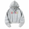thumbnail image 3 of Sudaderas con capucha informales para mujer, sudadera ligera para el hogar, para viajes XL, 3 of 8