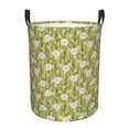 thumbnail image 6 of Lsque Daisies Flowers pattern Laundry Hamper Basket, Tall Woven Rope Hamper Basket for Clothes, Lightweight Storage Basket, Collapsible Waterproof-, 6 of 8