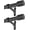Matte Black 2 Pack, variant on Antique Bronze Curtain Rods with Cap Finials, Single 72-144" Decorative Drapery Rods, Adjustable 1-Inch Window Treatment