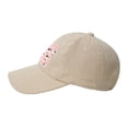 thumbnail image 3 of Baseball Cap Bent Eaves Design 6 Piece Cap Body Breathable Not Hot Plastic Cap Drag For Daily Travel Vacation Cute Little Cow Beige, 3 of 8