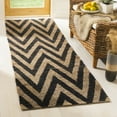 thumbnail image 2 of SAFAVIEH Organic Glanville Chevron Jute Area Rug, Black/Natural, 6' x 9', 2 of 7