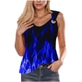 thumbnail image 1 of Débardeurs pour Femmes, Camisole Imprimée Sans Manches T-Shirt Ample, 1 of 4