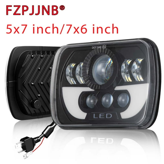 FZPJJNB For Chevy Express Cargo Van 1500 2500 3500 Pair 7X6" LED Headlights Hi/Lo Beam DRL,Pack of 2,G2